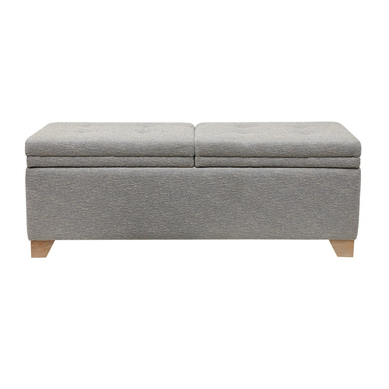 Madison Park Ashcroft Dual Compartment Flip-Top Storage Bench SpadezStore