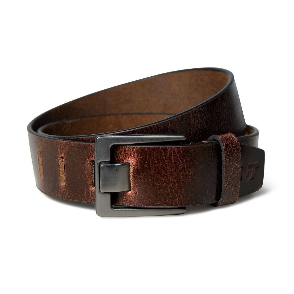Classy Leather Bags Timberline Dark Brown Leather Belt SpadezStore