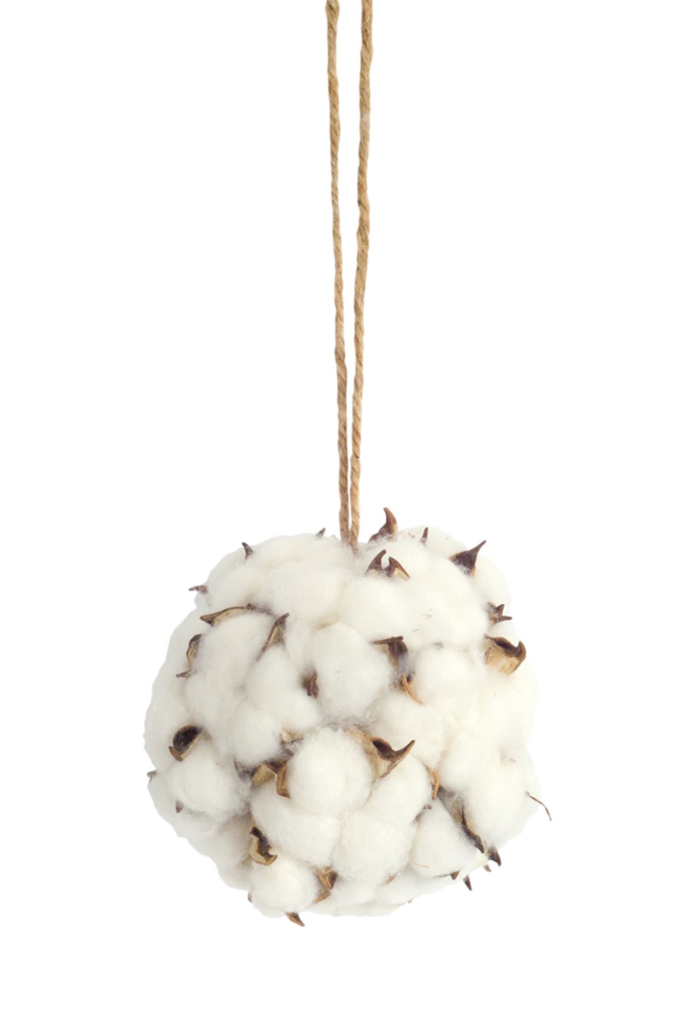 Cotton Orb with Twine Hanger Set of 12 SpadezStore