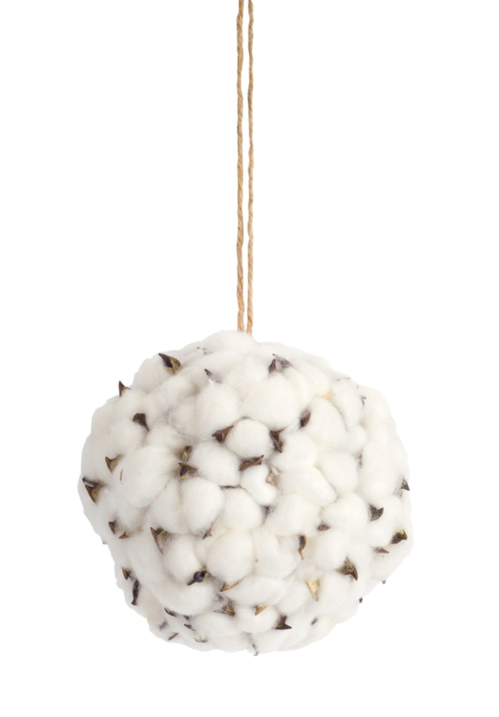 Cotton Orb with Twine Hanger Set of 6 SpadezStore