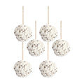 Cotton Orb with Twine Hanger Set of 6 SpadezStore