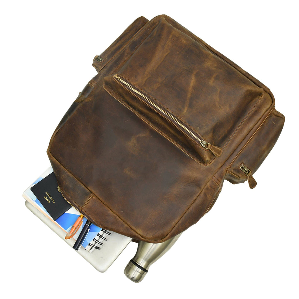 Classy Leather Bags Barclay Buffalo Backpack SpadezStore