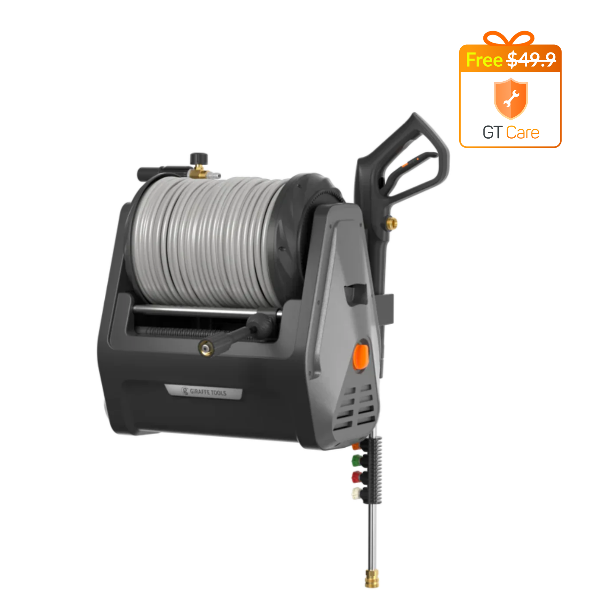 Giraffe Tools Grandfalls Retractable Pressure Washer Plus+ SpadezStore