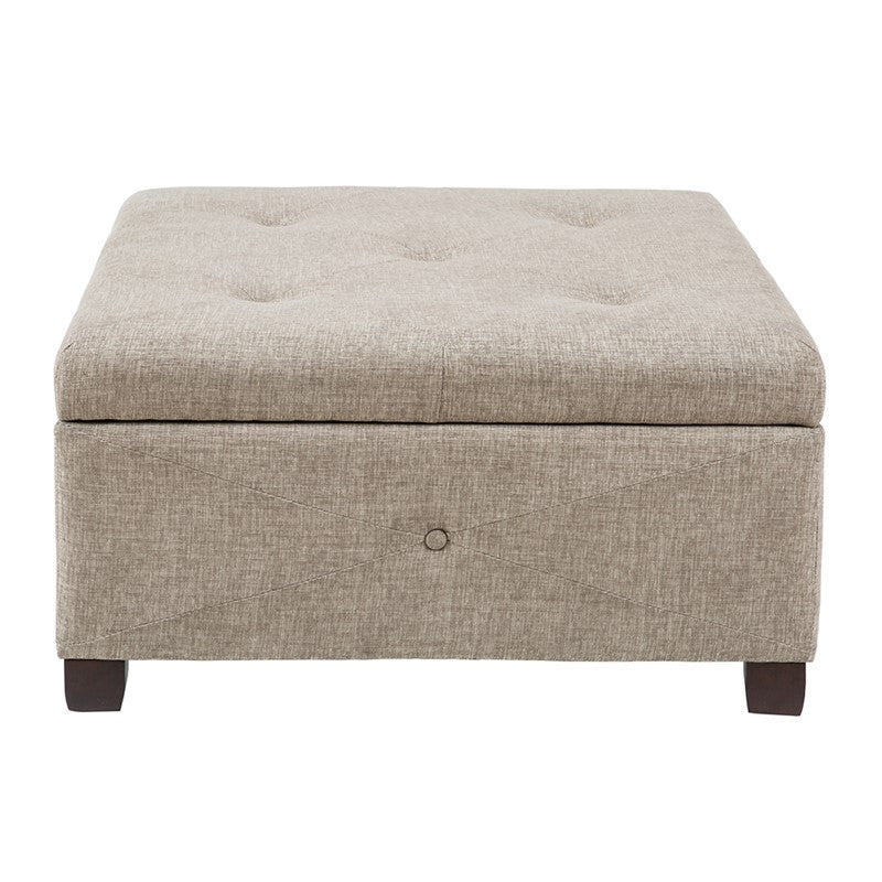 Madison Park Della Soft Close Storage Ottoman SpadezStore