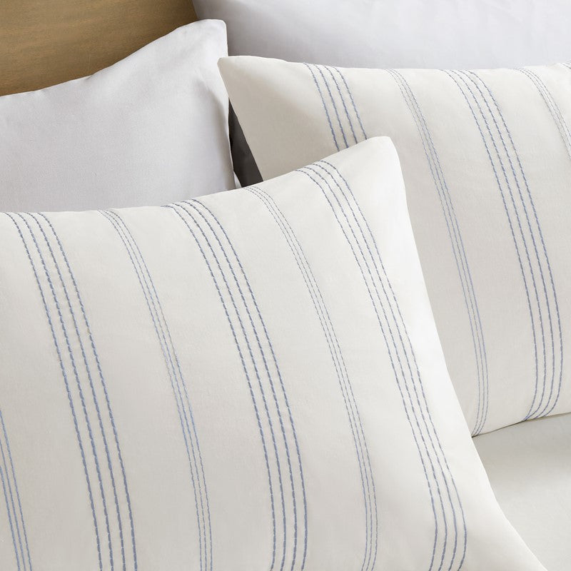 Harbor House Blue Morgan 5 Piece Cotton Jaquard Duvet Set SpadezStore