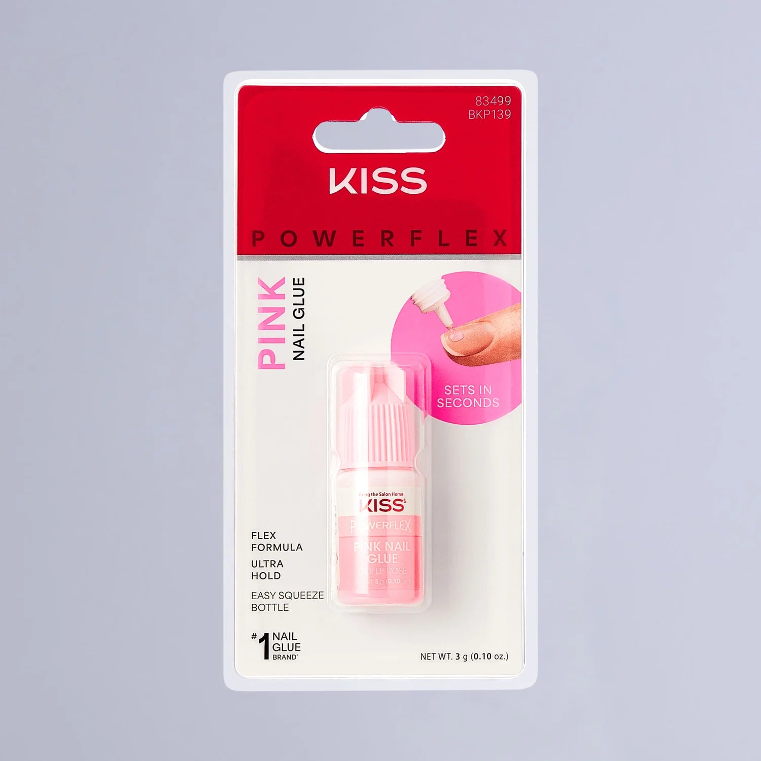 Kiss Powerflex Pink Nail Glue #BKP139 SpadezStore