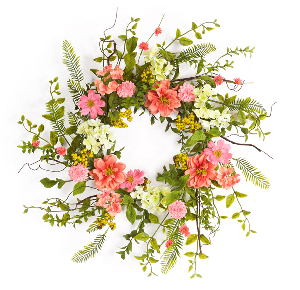 Cosmos Berry Wreath 27"D SpadezStore