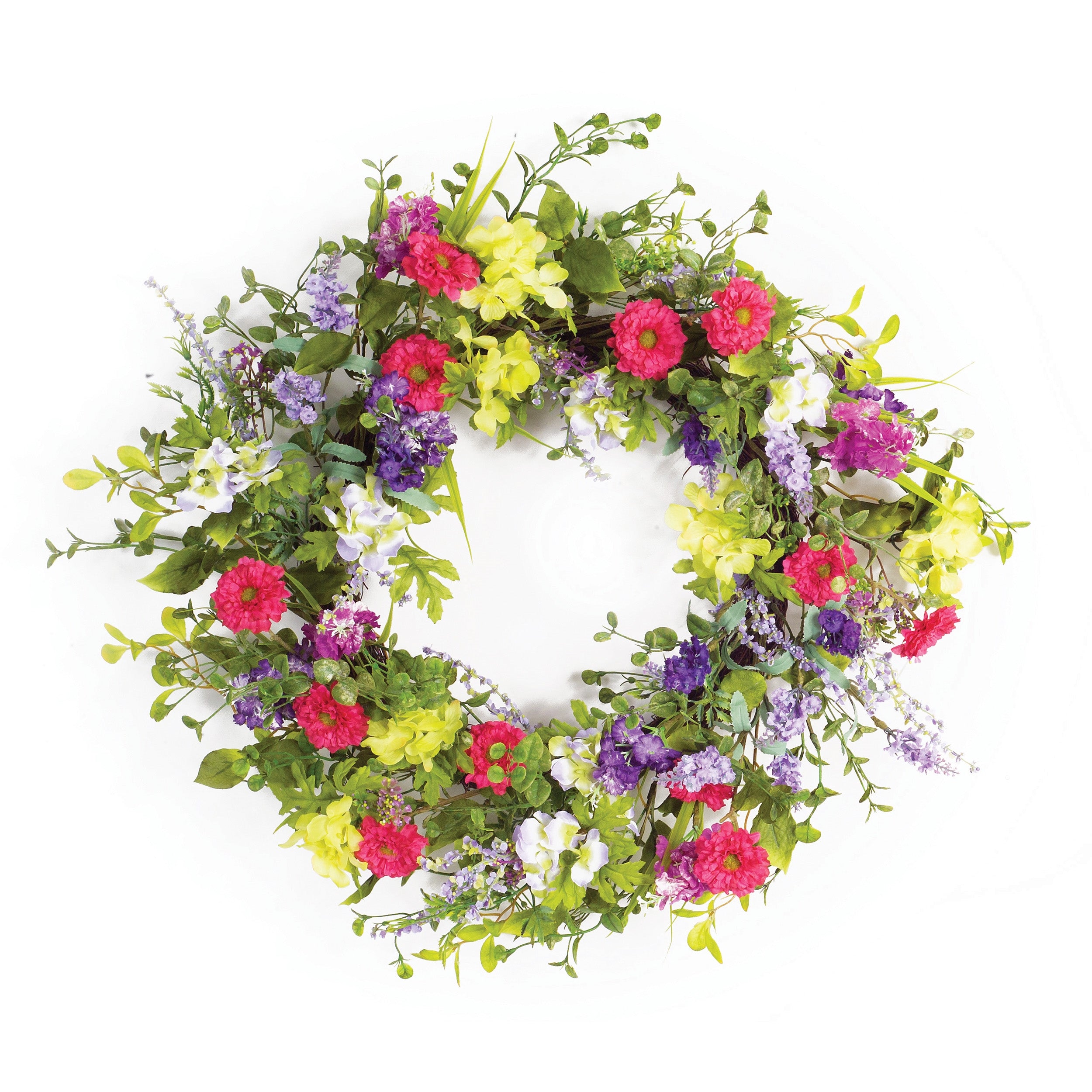Mixed Daisy Floral Wreath - Thumbnail 3