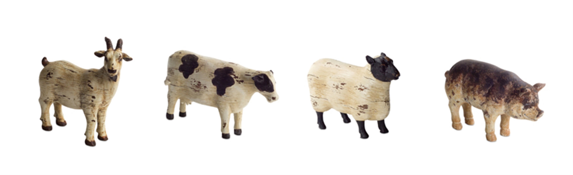 Rustic Farm Animal Figurine Set of 8 SpadezStore