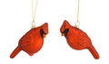 Glass Cardinal Bird Ornament Set of 12 SpadezStore