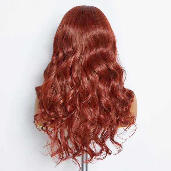 Body Wave 5x5" Wear & Go #Redbrown Glueless Lace Closure Wig SpadezStore