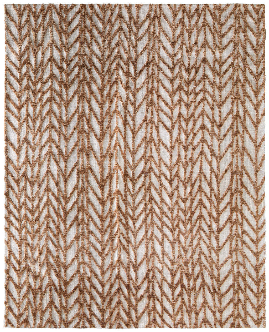 Brown and Tan Chevron Area Rug