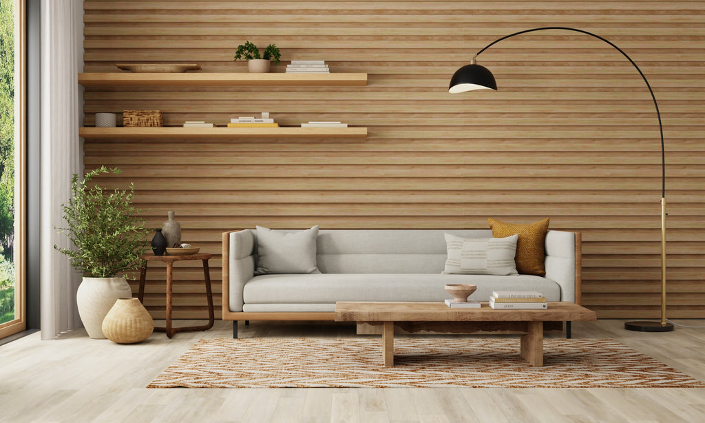 Brown and Tan Chevron Area Rug