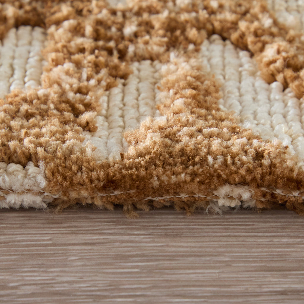 Brown and Tan Chevron Area Rug