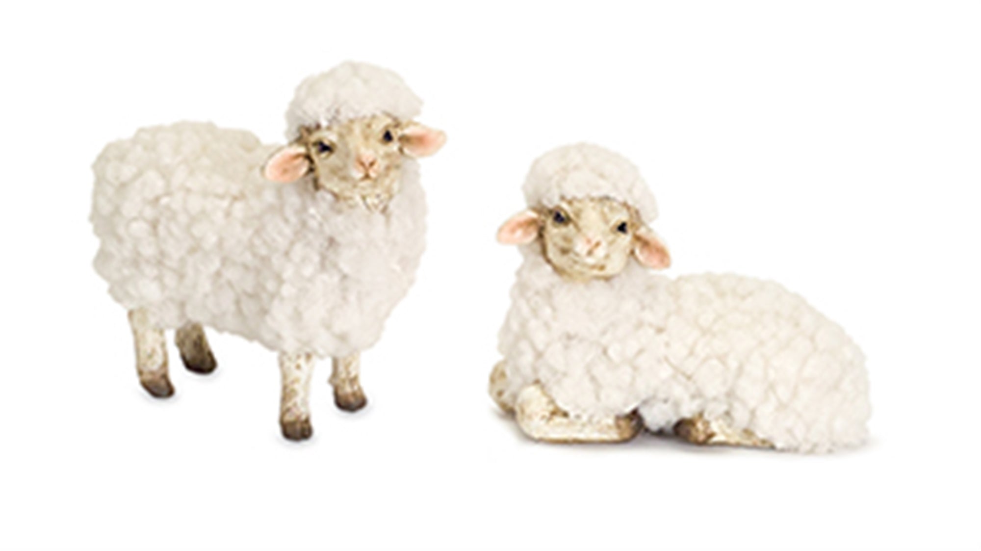 Happy Tabletop Sheep Figurine Set of 8 SpadezStore