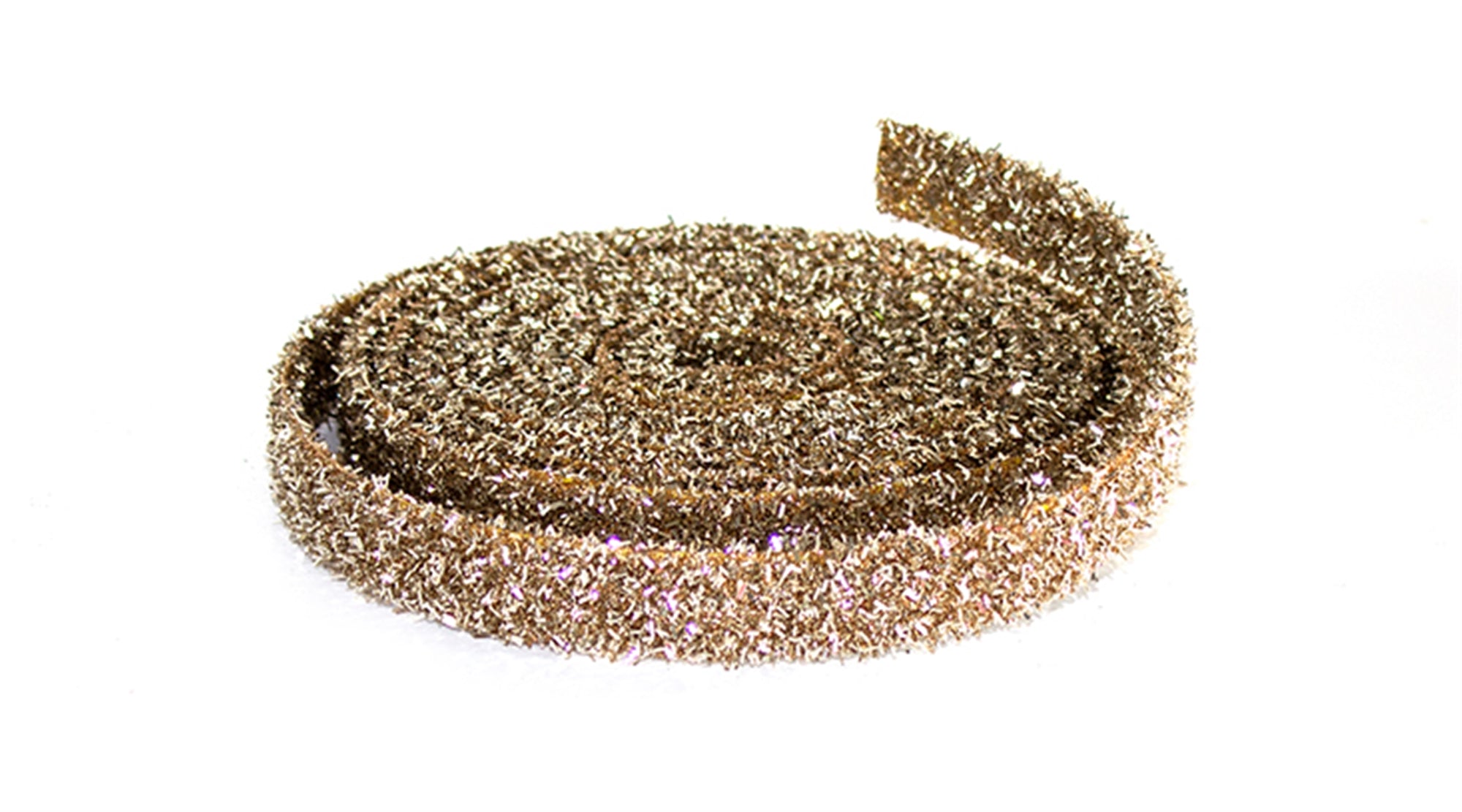 Gold Glitter Rope Ribbon Set of 12 Rolls SpadezStore