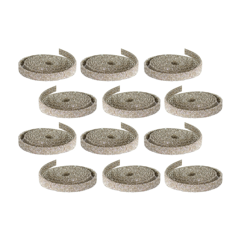 Champagne Glitter Rope Ribbon Set of 12 Rolls SpadezStore