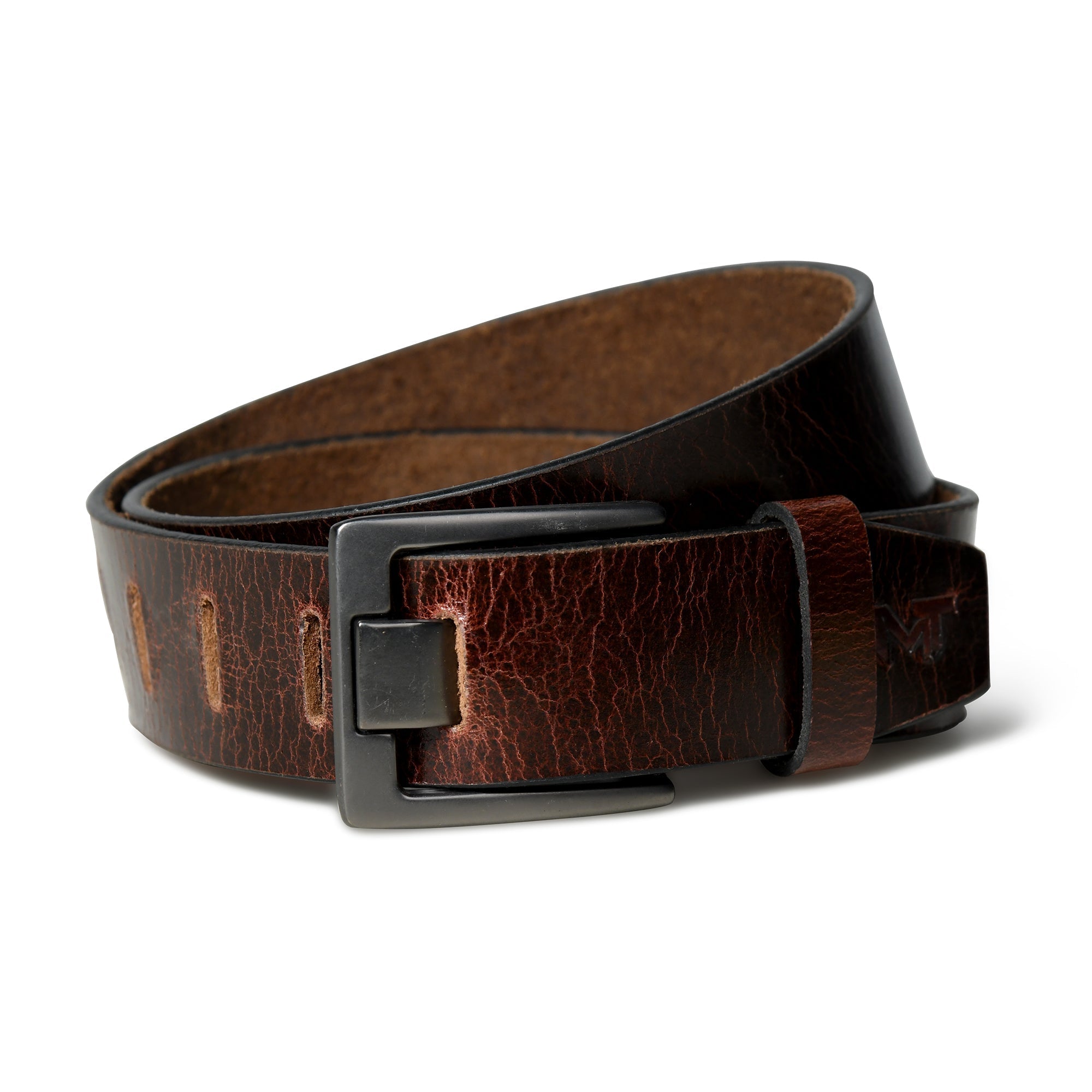 Classy Leather Bags Pinecrest Dark Brown Leather Belt SpadezStore