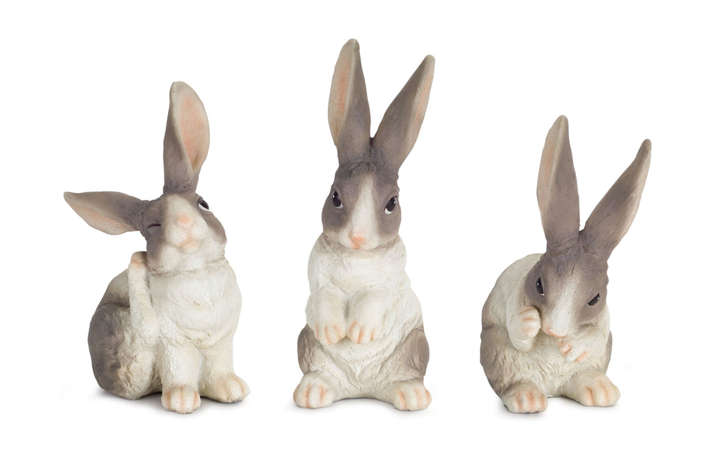 Long Ear Rabbit Figurine Set of 6 SpadezStore
