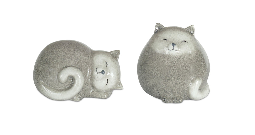 Happy Terra Cotta Cat Shelf Sitter Set of 4 SpadezStore