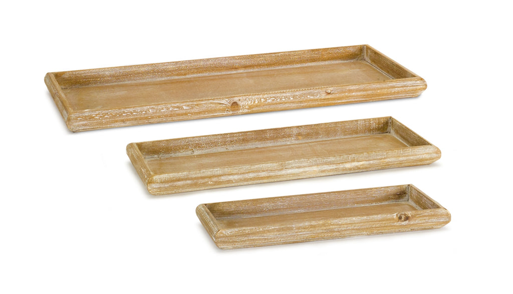 Natural Wooden Nesting Tray Set of 6 SpadezStore