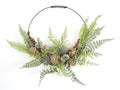 Fern and Succulent Moss Half Werath 20"D SpadezStore