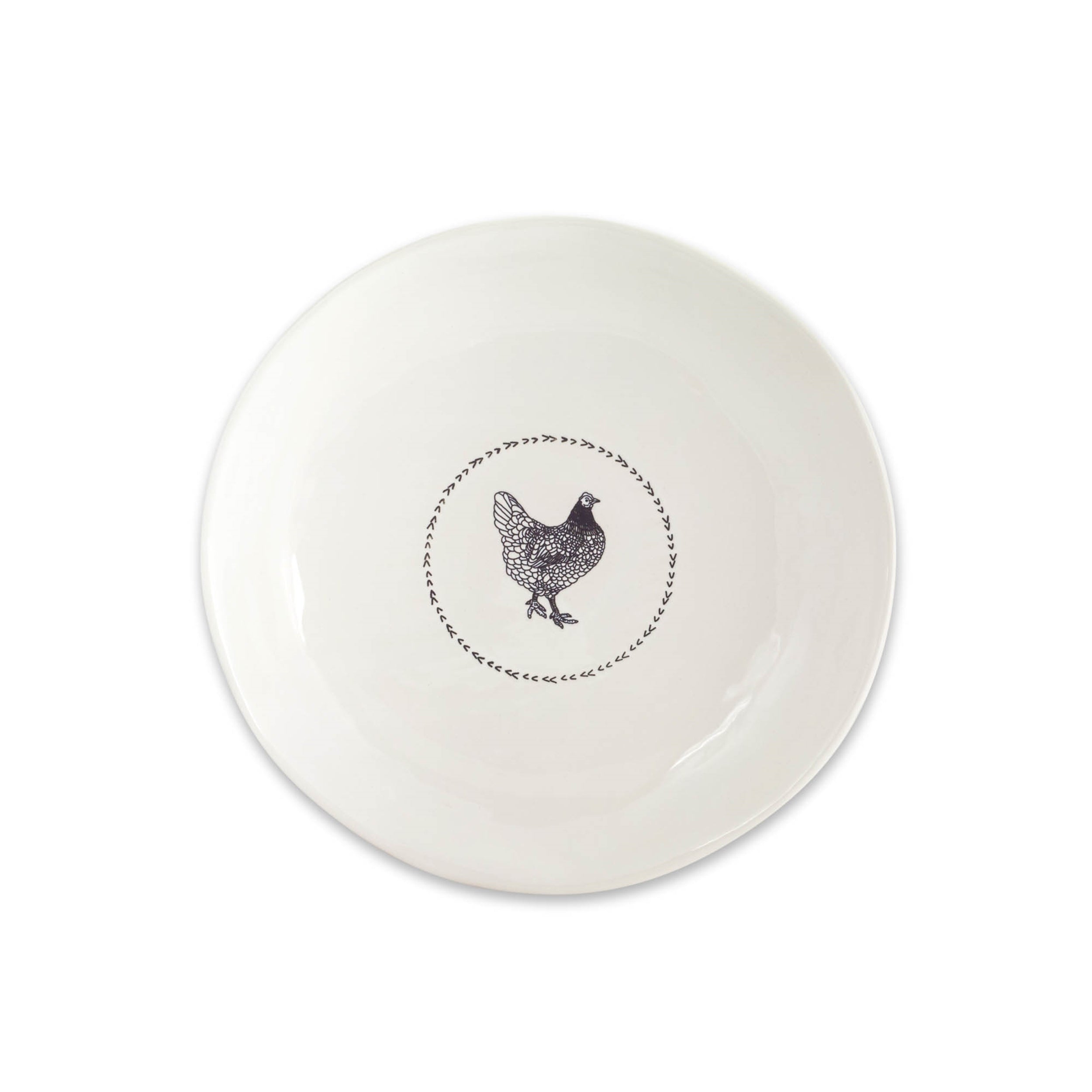 Stoneware Farmhouse Chicken Platter (Set of 2)