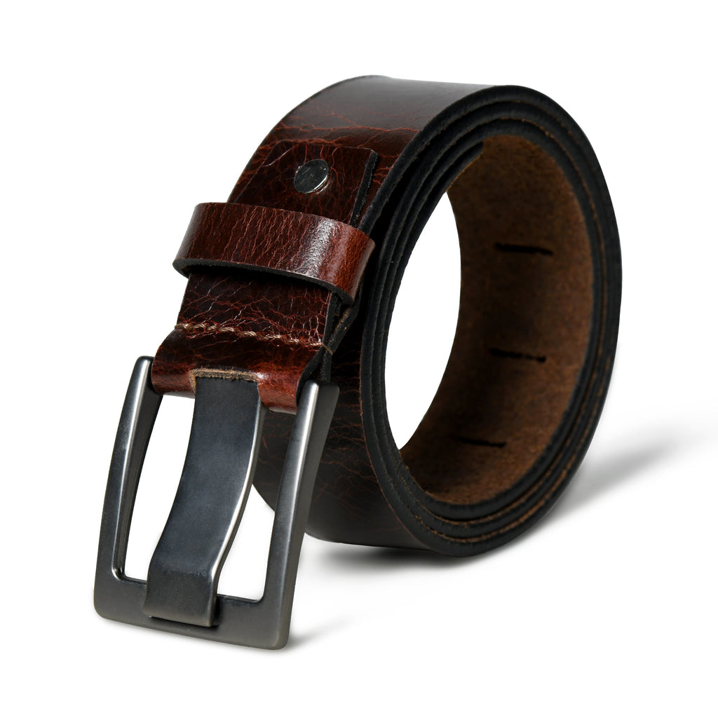 Classy Leather Bags Pinecrest Dark Brown Leather Belt SpadezStore