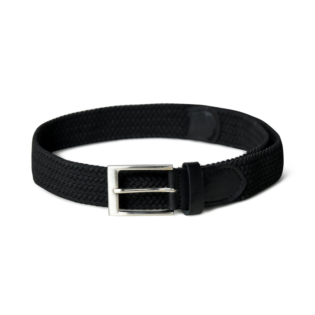 Braided Black Canvas Belt SpadezStore