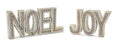Beaded Wood Design Noel and Joy Sentiment Set of 2 SpadezStore