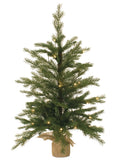 LED Pine Tree with Burlap Bag Base 3'H SpadezStore