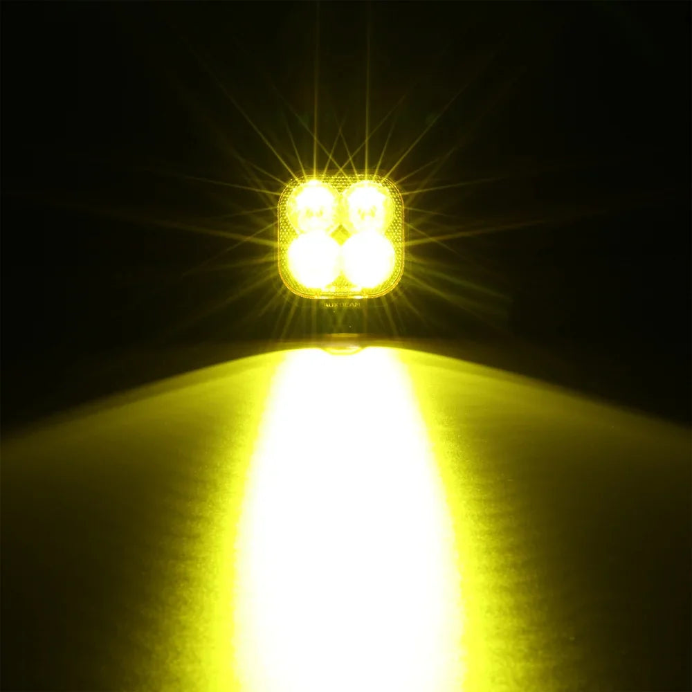 Auxbeam Color Play Series 3 Inch 116W RGB LED Pod Lights Combo Off Road Lights With 8 Backlight Options