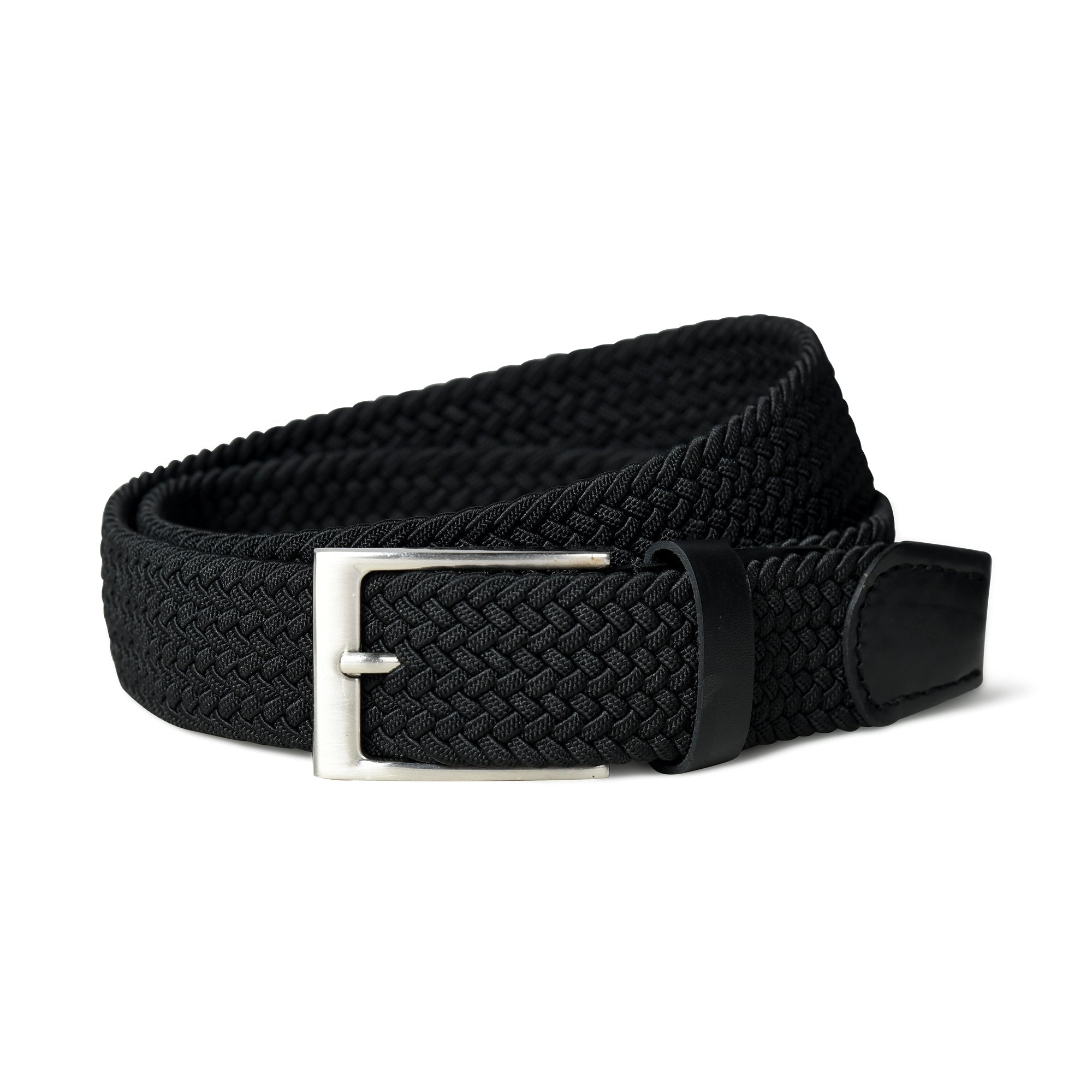 Braided Black Canvas Belt SpadezStore