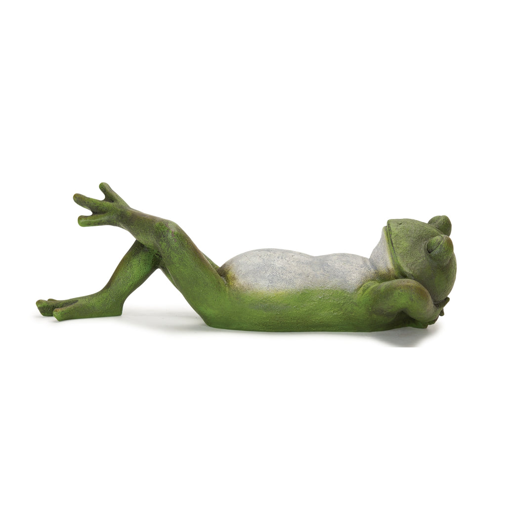Lounging Garden Frog Figurine Set of 3 SpadezStore