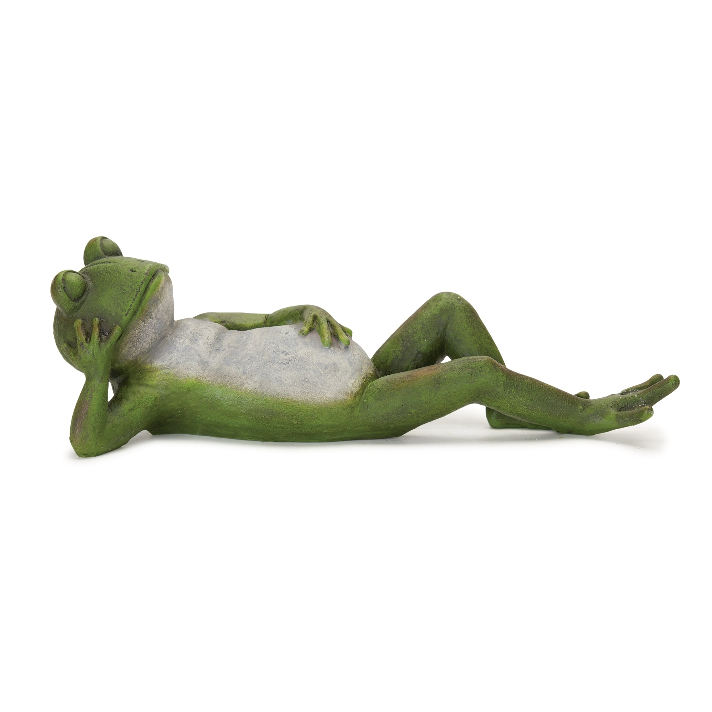 Lounging Garden Frog Figurine Set of 3 SpadezStore
