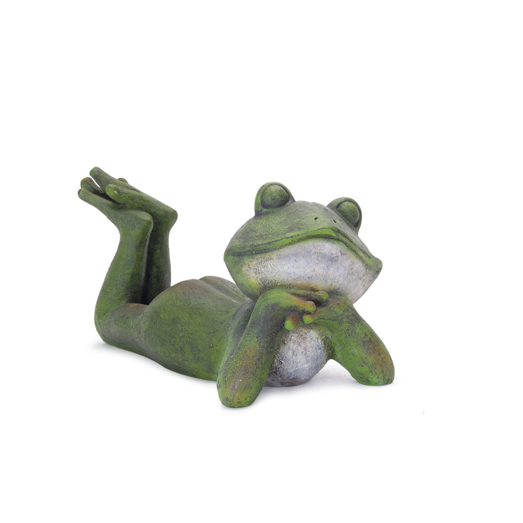 Lounging Garden Frog Figurine Set of 3 SpadezStore