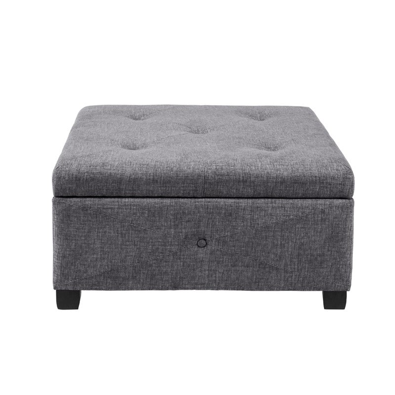 Madison Park Della Soft Close Storage Ottoman SpadezStore