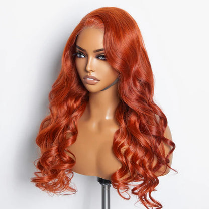Body Wave 5x5" Wear & Go #Orange Glueless Lace Closure Wig SpadezStore