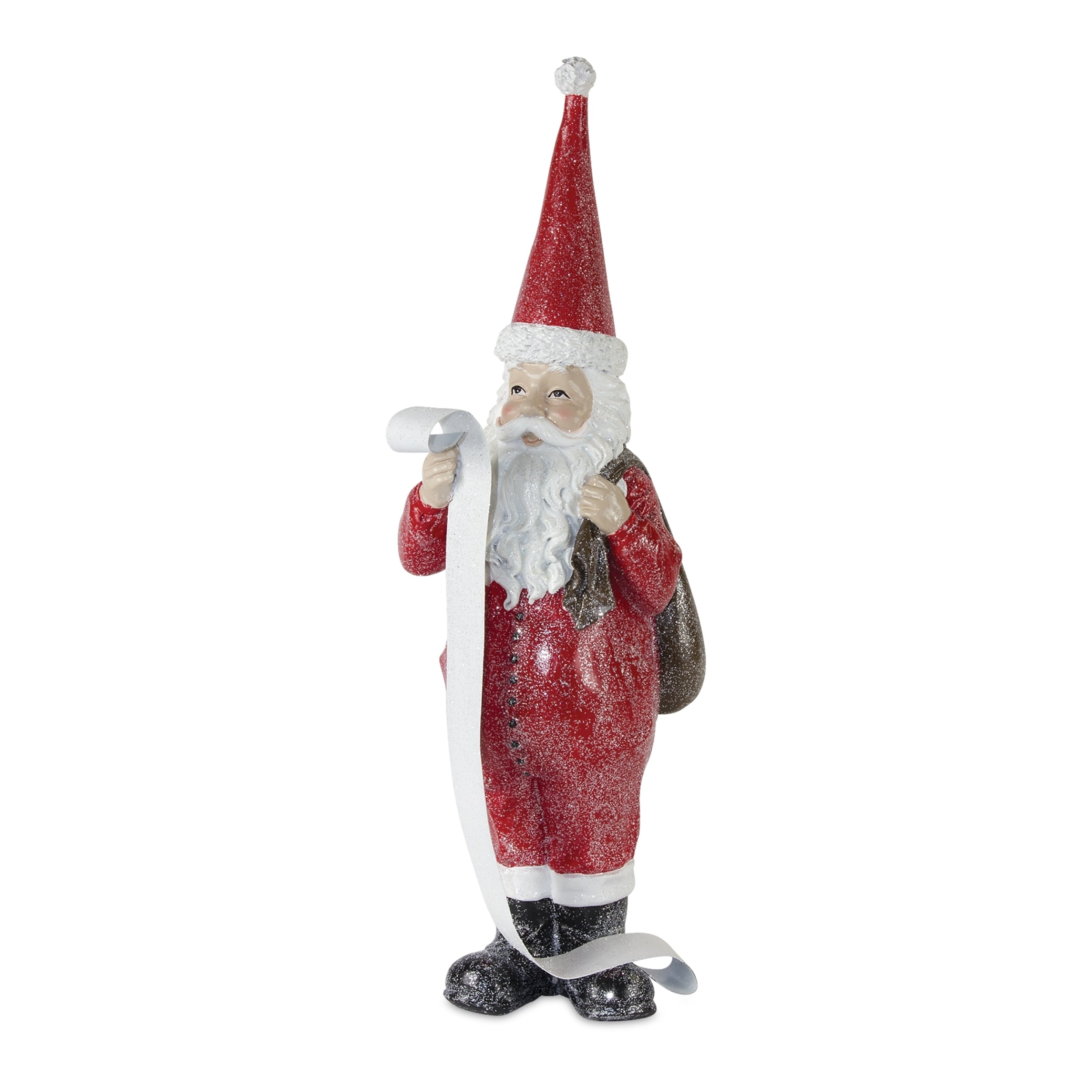 Frosted Long John Santa with Pine and List Accent (Set of 3) - Thumbnail 3