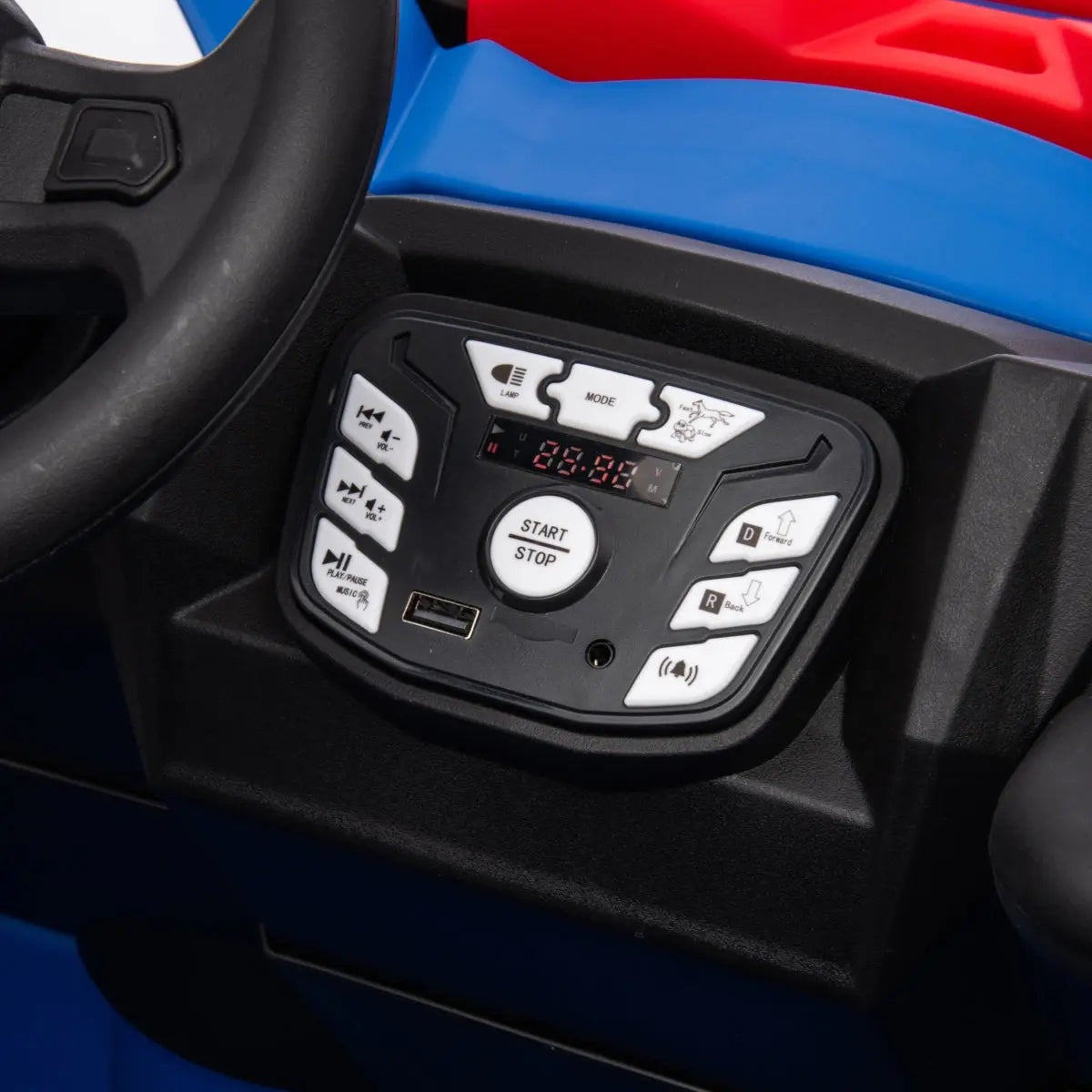 Freddo 24V Storm Police UTV 2-Seater for Kids with Lights & Sirens for Action-Packed Adventures SpadezStore