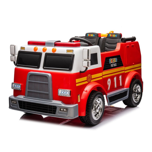 Freddo 24V Fire Truck 2-Seater Ride On SpadezStore