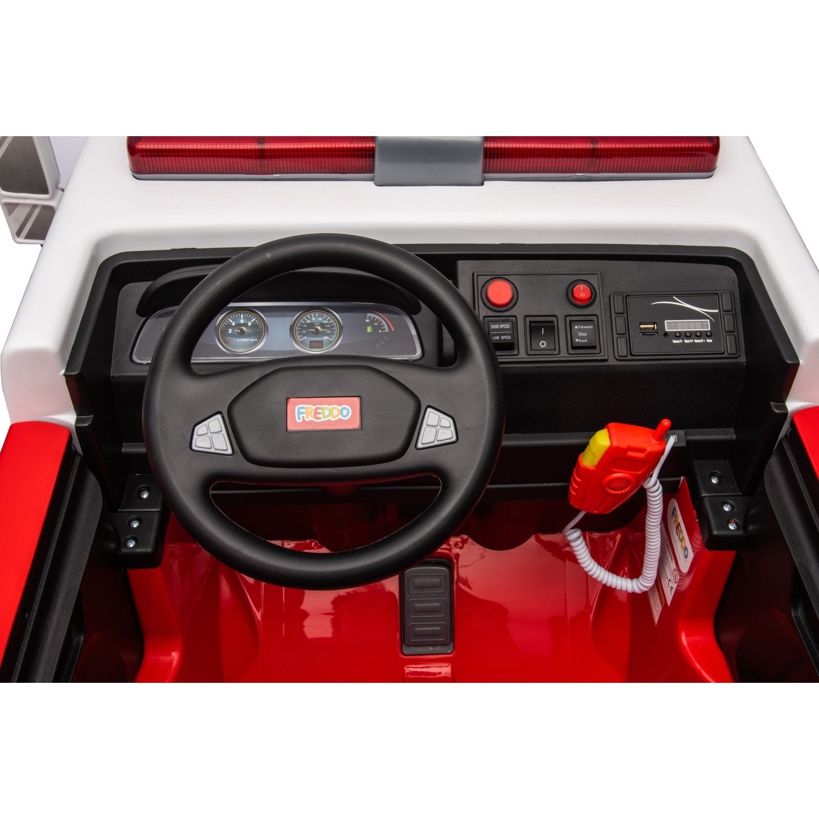 Freddo 24V Fire Truck 2-Seater Ride On SpadezStore