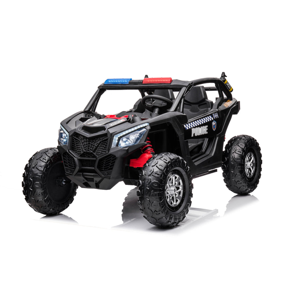 Freddo 24V Storm Police UTV 2-Seater for Kids with Lights & Sirens for Action-Packed Adventures
