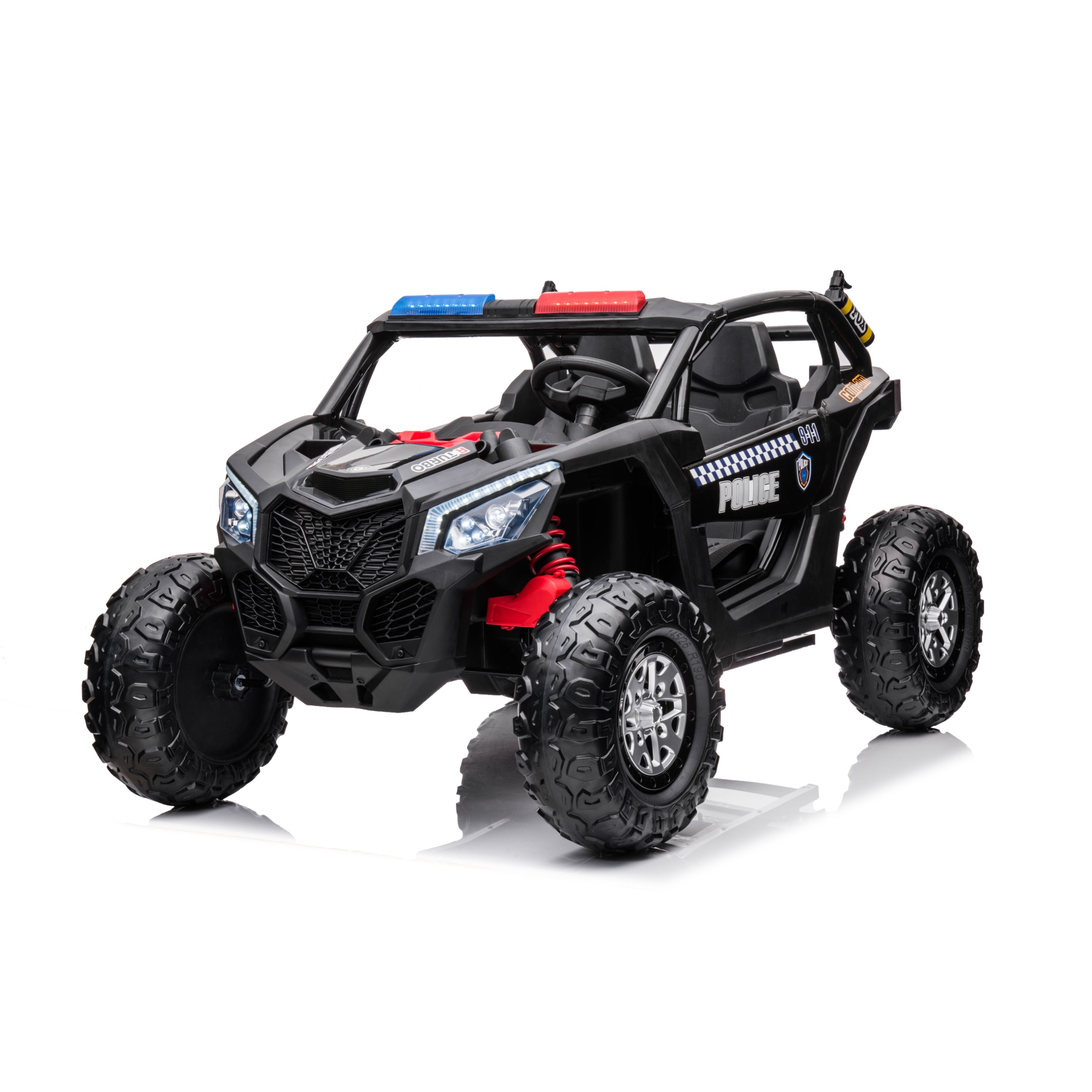 Freddo 24V Storm Police UTV 2-Seater for Kids with Lights & Sirens for Action-Packed Adventures