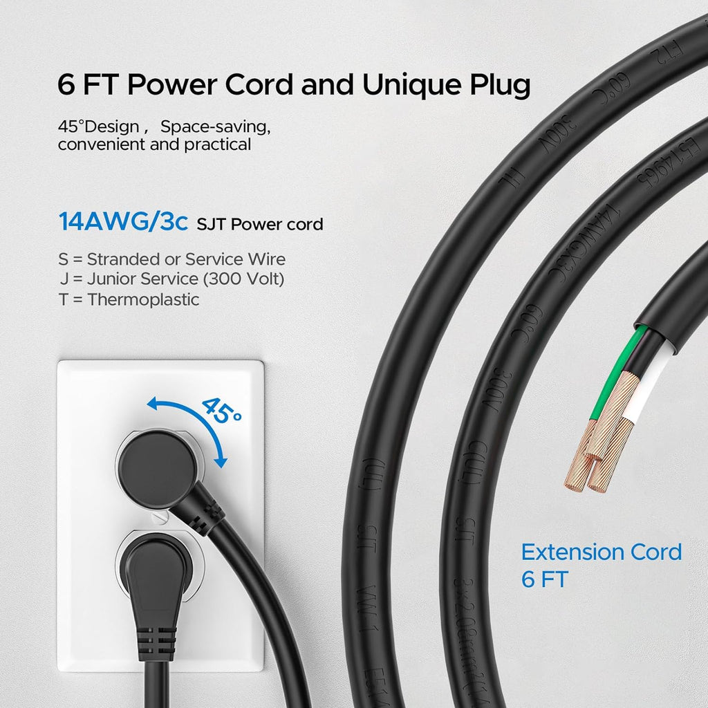 CRST 12 Outlets 2100 Joules Heavy Duty Metal Power Strip Surge Protector, 6FT Extension Power Cord, 15A Circuit Breaker, Mountable SpadezStore