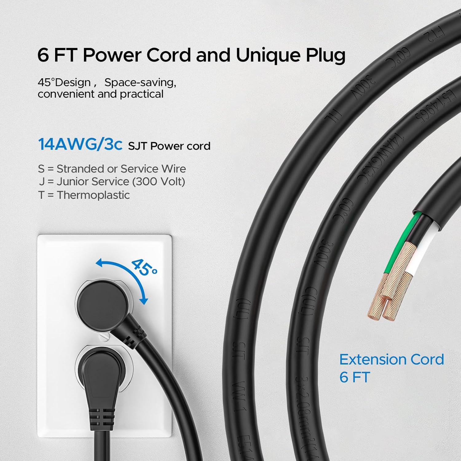 CRST 12 Outlets 2100 Joules Heavy Duty Metal Power Strip Surge Protector, 6FT Extension Power Cord, 15A Circuit Breaker, Mountable SpadezStore