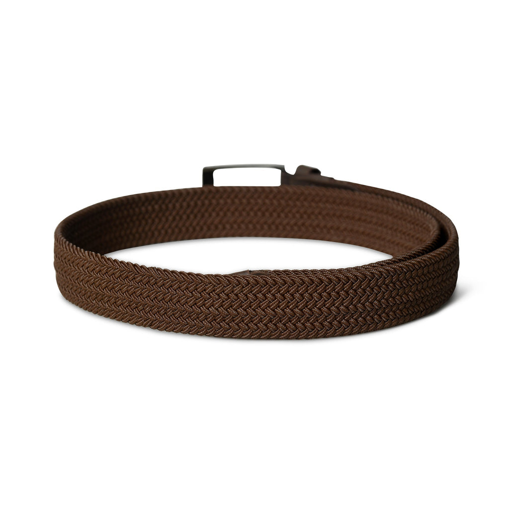 Classy Leather Bags Braided Brown Canvas Belt SpadezStore