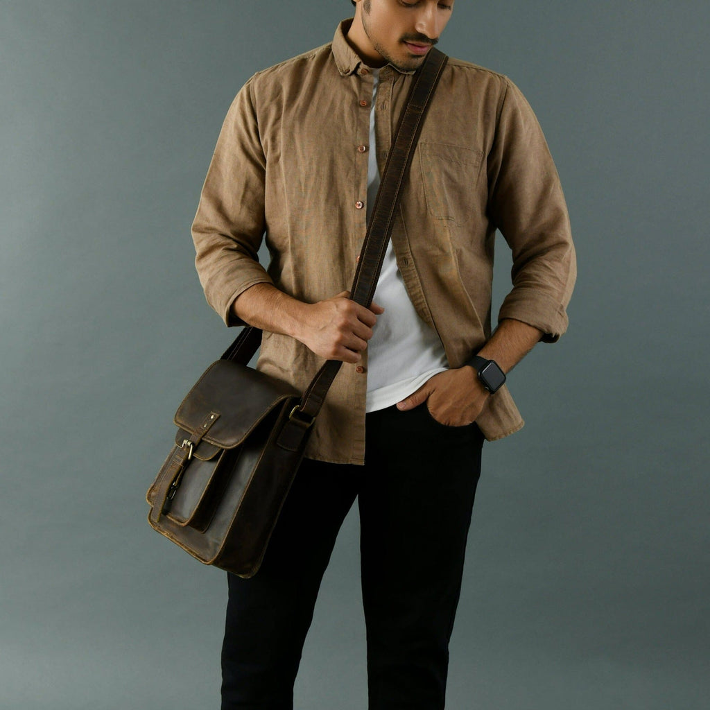 Classy Leather Bags Urban Messenger Bag SpadezStore