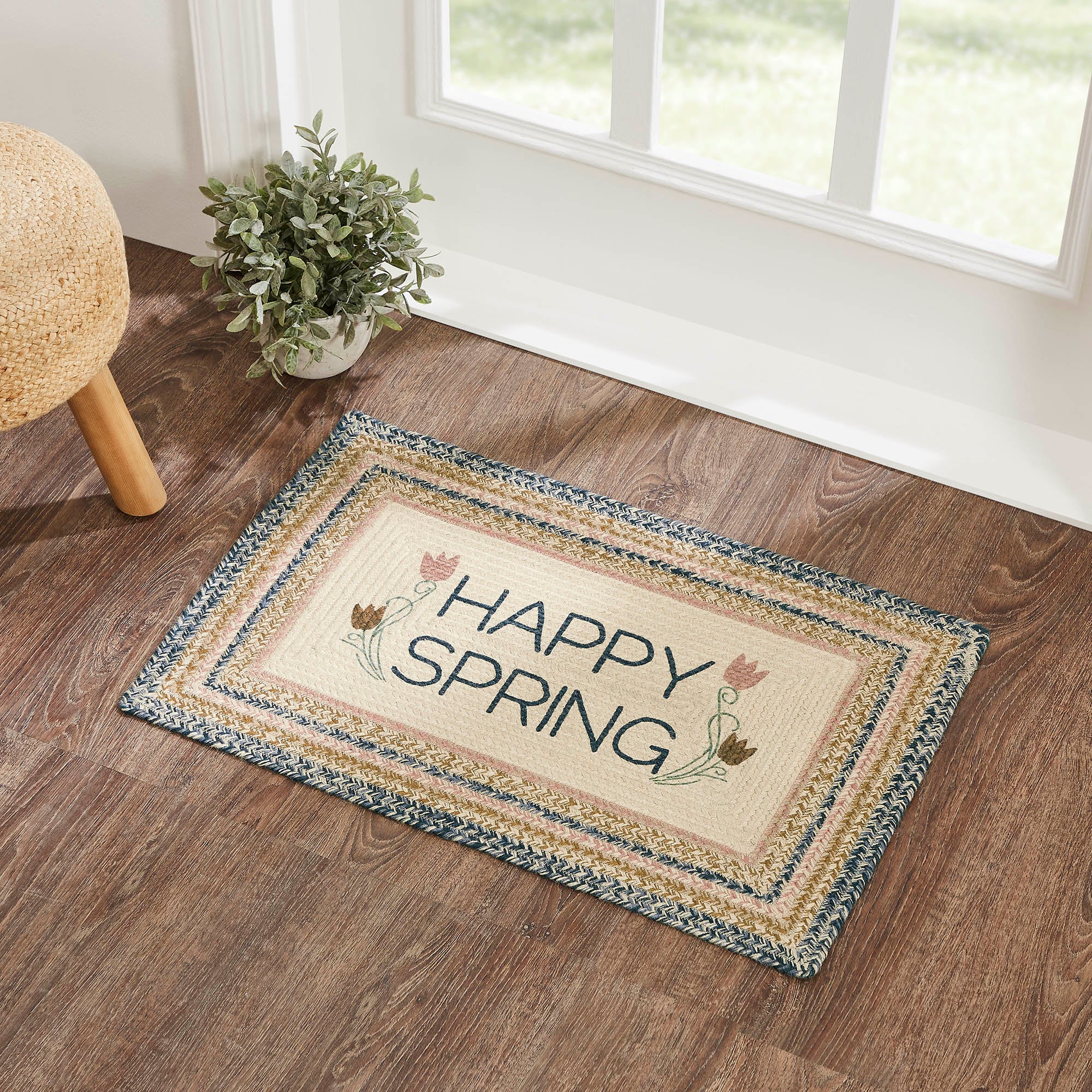 Kaila Happy Spring Jute Rug Rect 20x30 SpadezStore