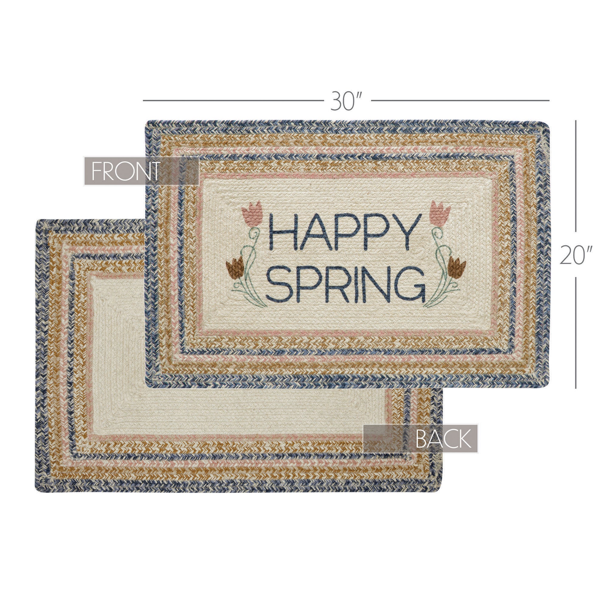 Kaila Happy Spring Jute Rug Rect 20x30 SpadezStore